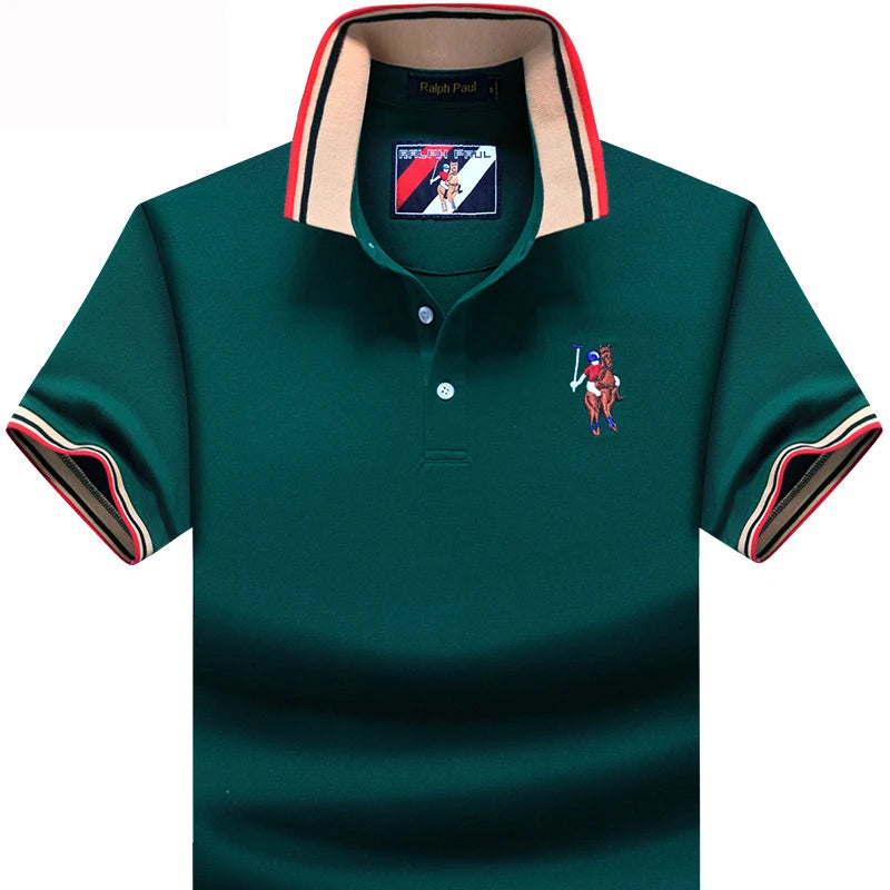 Fashion casual Men's POLO shirt short-sleeved lapel T-shirt half-sleeved