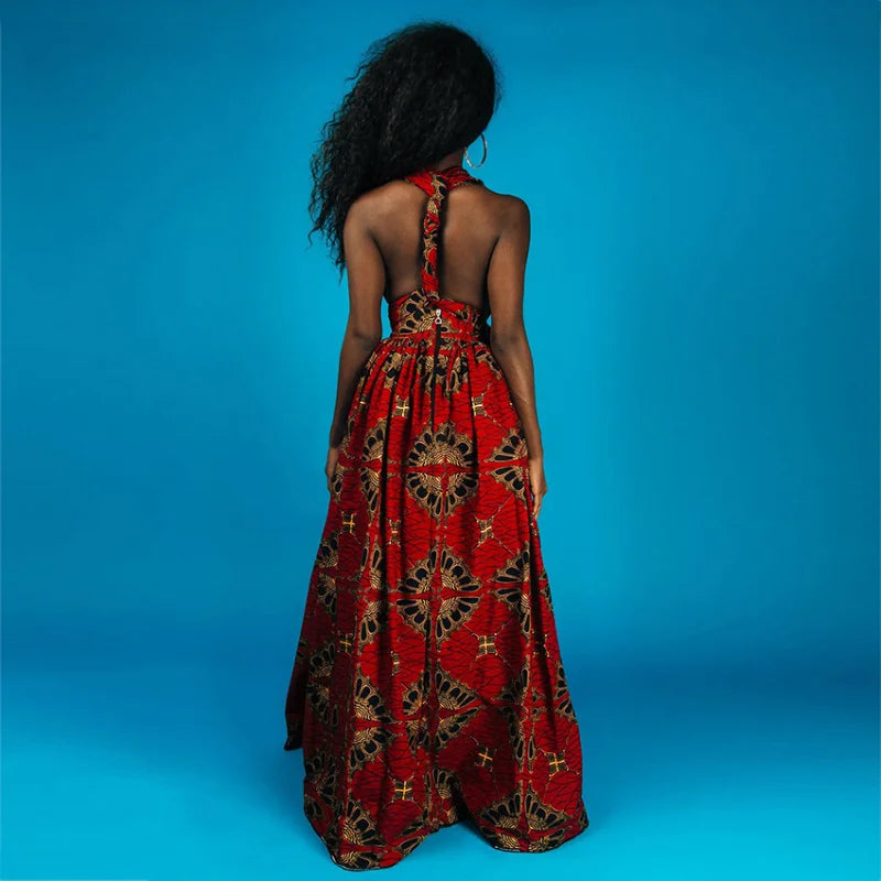 Women's Casual Vintage Causal Long Party Dress