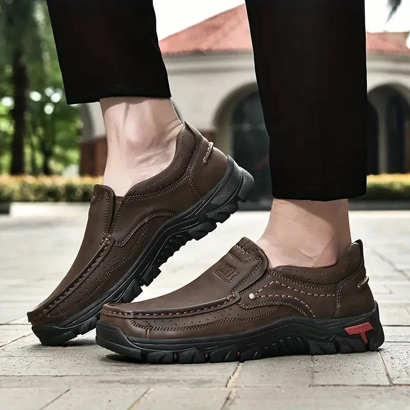 Men Handmade Leather Casual Outdoor Shoes