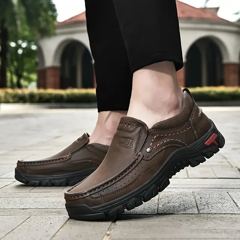 Men Handmade Leather Casual Outdoor Shoes