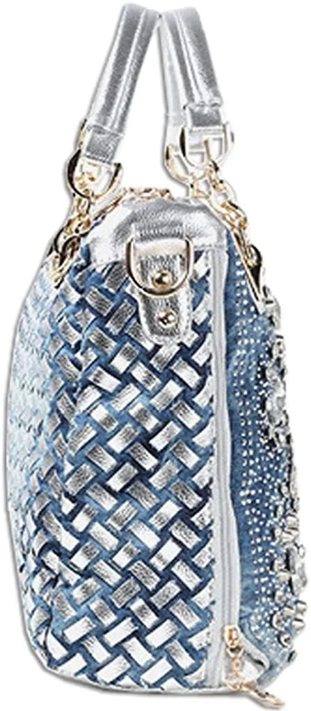 Luxury Women's handbags Shoulder Bag Tote Bag with Diamond Jean Handbag Crystal Crossbody Bag