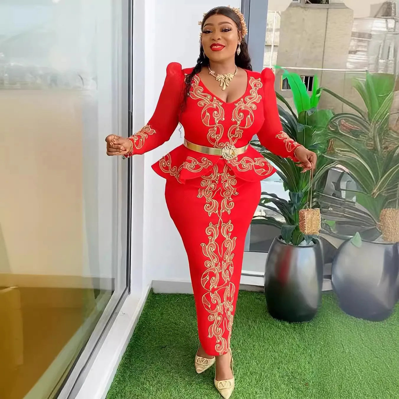 Ankara Style African Dresses Elegant Africa Clothing Dashiki Ankara Outfits Robe