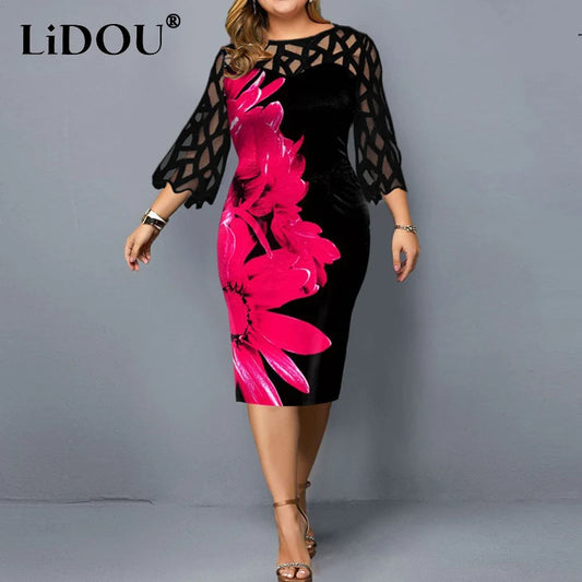 Women's Elegant Fashion Evening Party Dress