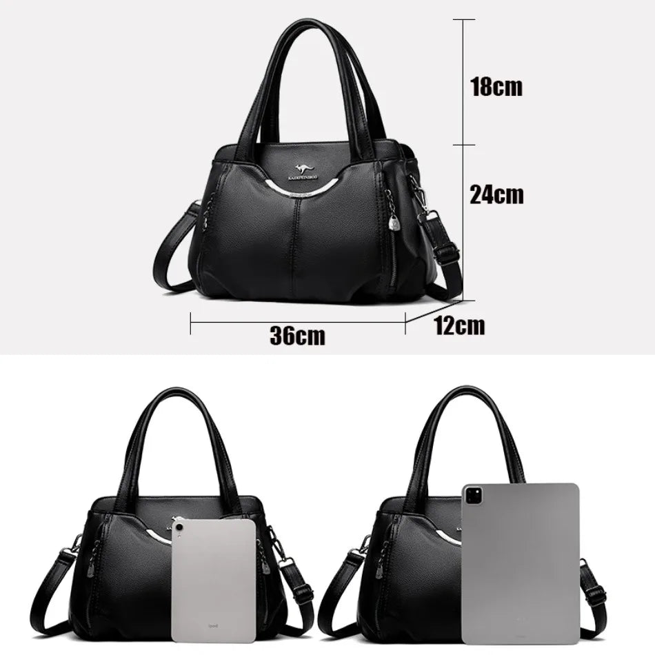 Women's  Soft Leather Shoulder Crossbody Bags