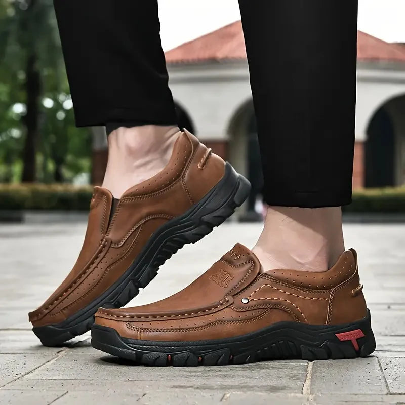 Men Handmade Leather  Casual Outdoor Shoes