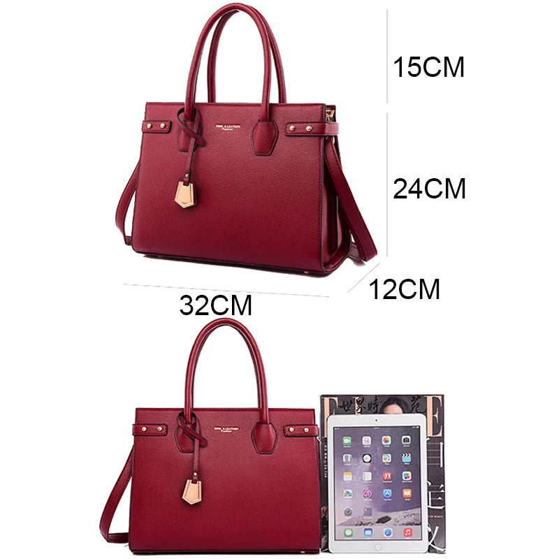 Women Luxury Leather Shoulder Handbags