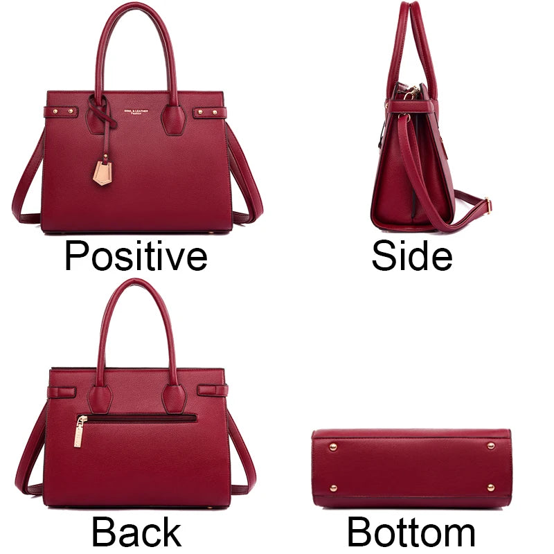 Women Luxury Leather Shoulder Handbags