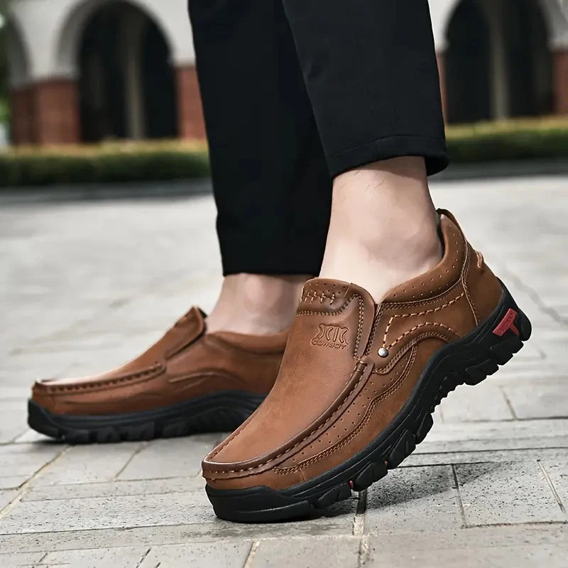 Men Handmade Leather  Casual Outdoor Shoes