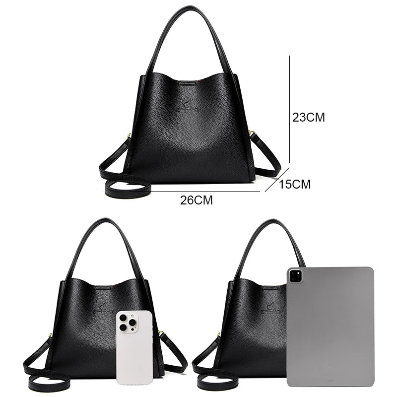 High Quality Soft Leather Ladies Shoulder Crossbody Bags