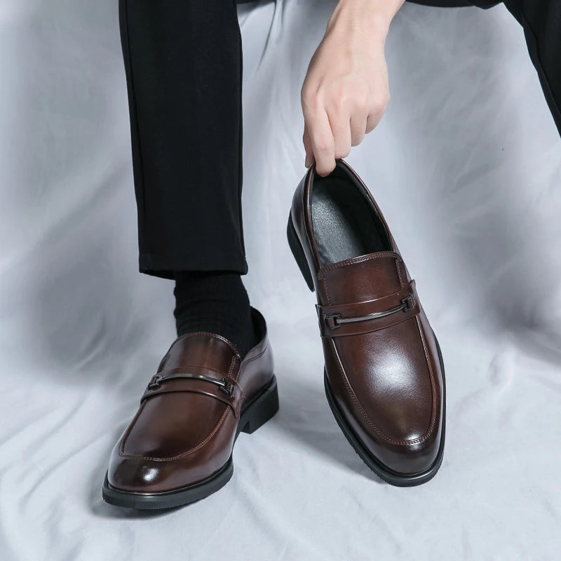 Men's Casual Loafers Driving Leather Shoes